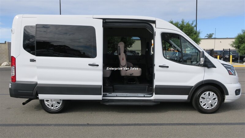 2023 Ford Transit 350 XLT  Mid Roof 12 Passenger Captain Seats