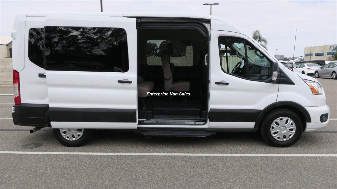 2021 Ford Transit 350 XLT  Mid Roof 9 Passenger Captain Seats - Photo 1 - Long Beach, CA 90807
