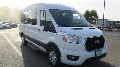 2021 Ford Transit 350 XLT  Mid Roof 10 Passenger Captain Seats - Photo 3 - Long Beach, CA 90807