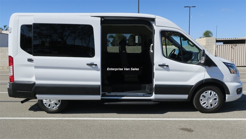2023 Ford Transit 350 XLT  Mid Roof 12 Passenger Captain Seats