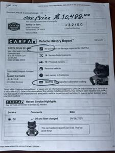 2002 Lexus SC 430 - Photo 13 - Sacramento, CA 95825