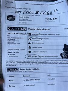 2003 Toyota Corolla LE   - Photo 18 - Sacramento, CA 95825