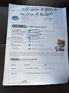 2014 Subaru Outback 2.5i Limited   - Photo 19 - Sacramento, CA 95825