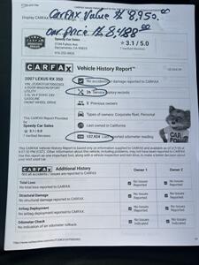 2007 Lexus RX   - Photo 19 - Sacramento, CA 95825