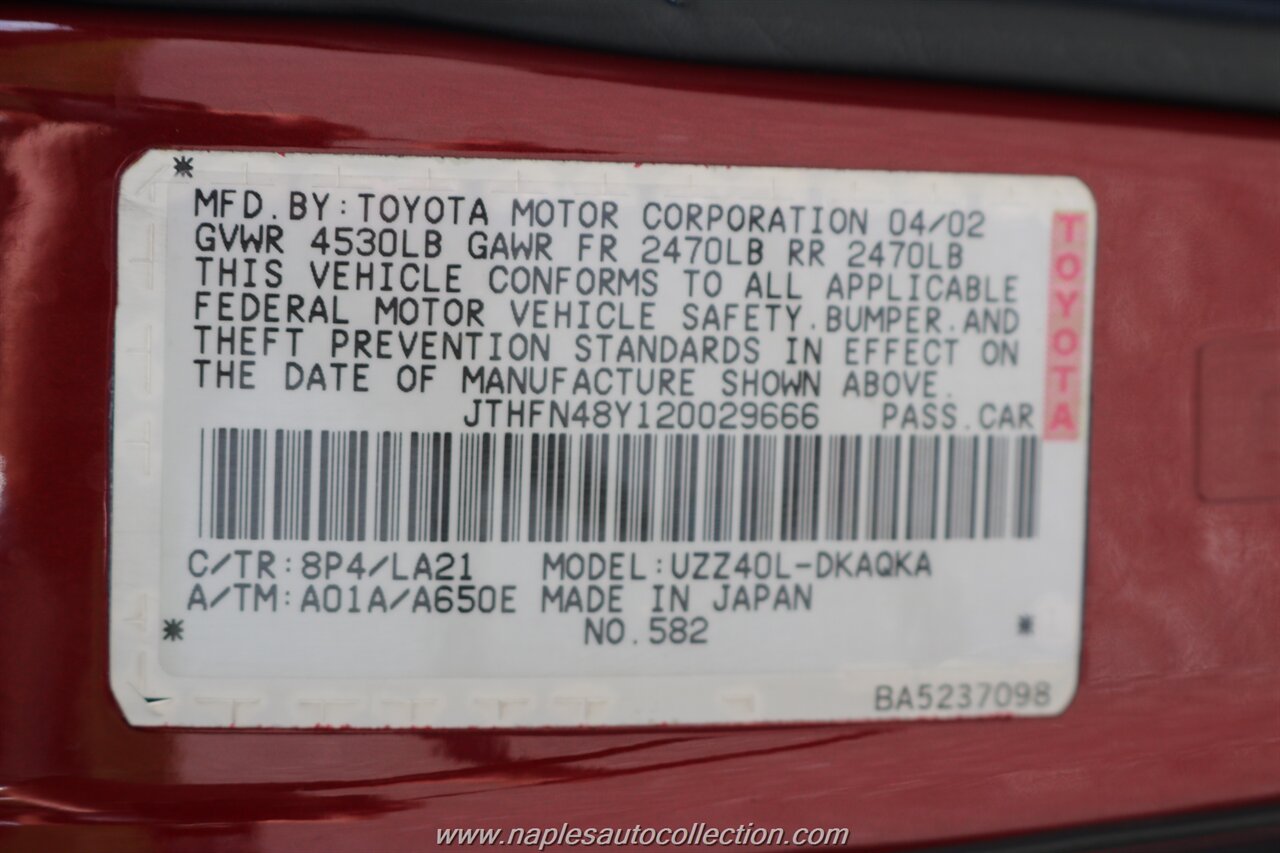 2002 Lexus SC 430 - Photo 42 - Fort Myers, FL 33967
