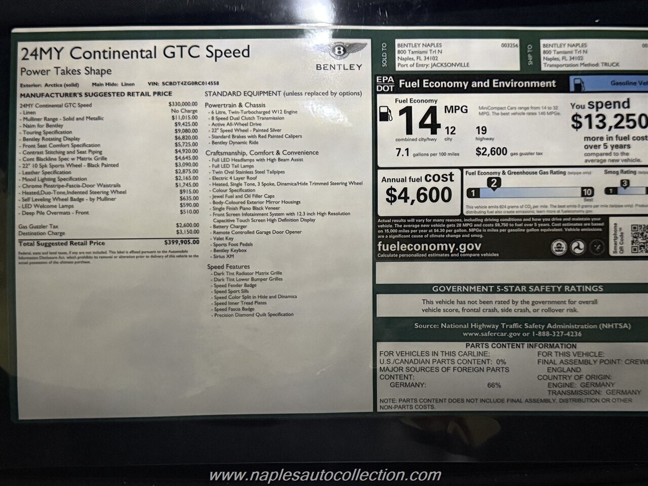 2024 Bentley Continental GTC Speed - Photo 20 - Fort Myers, FL 33967