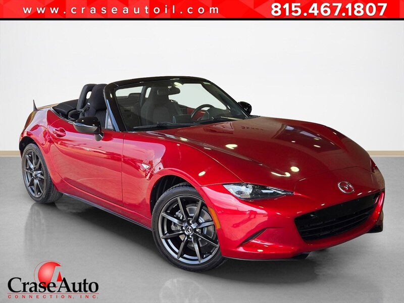 Red (Burgundy) 2016 Mazda MX-5 Miata Convertible Rear-Wheel Drive 5-Speed Manual