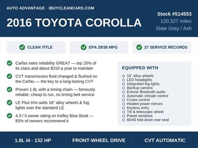 2016 Toyota Corolla LE Plus - Photo 2 - Escondido, CA 92025