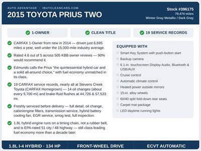 2015 Toyota Prius Two - Photo 2 - Escondido, CA 92025