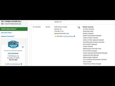 2011 Honda Accord EX-L   - Photo 2 - Escondido, CA 92025