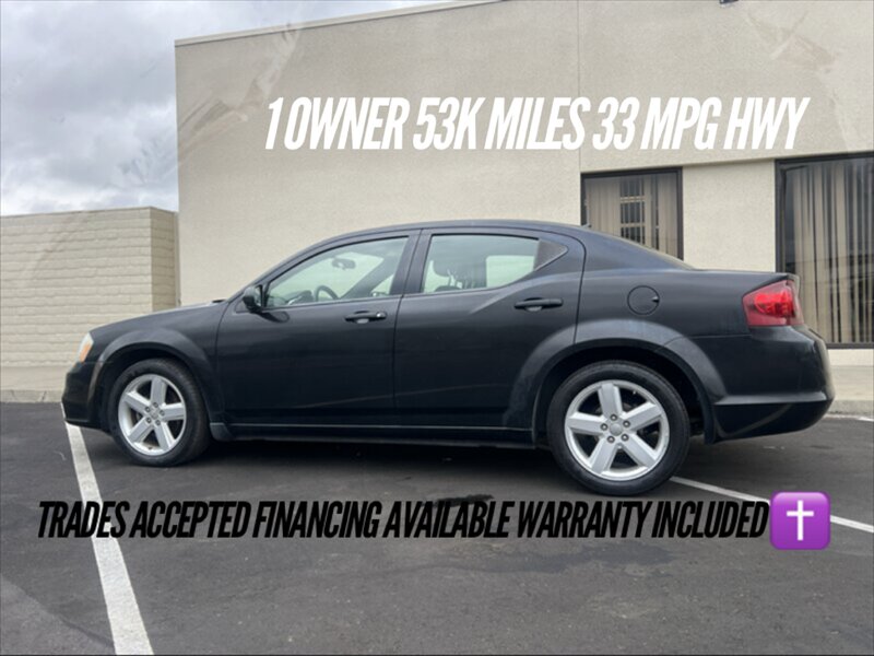 Black 2012 Dodge Avenger SXT FWD Sedan Front-Wheel Drive Automatic