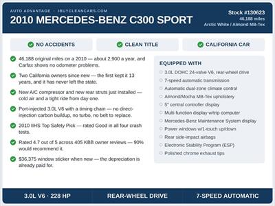 2010 Mercedes-Benz C 300 Luxury   - Photo 2 - Escondido, CA 92025