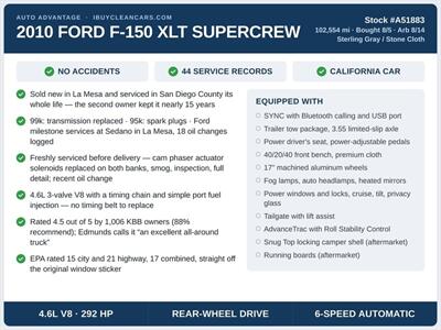 2010 Ford F-150 XLT - Photo 2 - Escondido, CA 92025