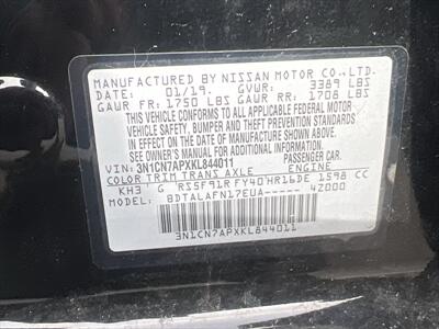 2019 Nissan Versa S   - Photo 18 - Escondido, CA 92025