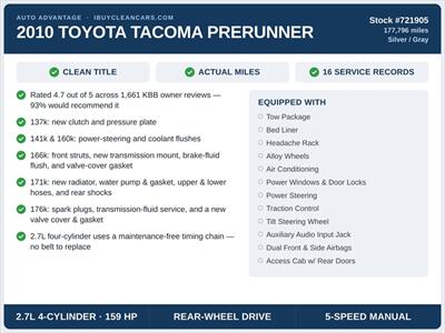 2010 Toyota Tacoma PreRunner - Photo 2 - Escondido, CA 92025