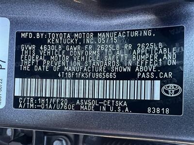 2015 Toyota Camry SE - Photo 25 - Escondido, CA 92025