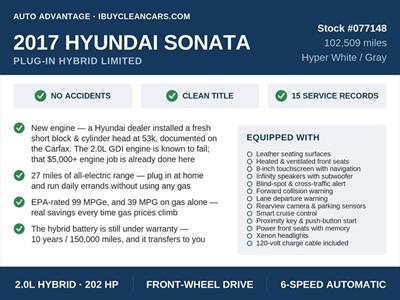 2017 Hyundai SONATA Plug-in Hybrid Limited - Photo 2 - Escondido, CA 92025