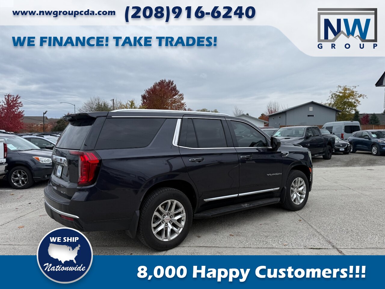 2023 GMC Yukon SLT 32k miles, 4x4, Amazing Shape, Panoramic Sunroof! Under Factory Warranty! - Photo 8 - Post Falls, ID 83854