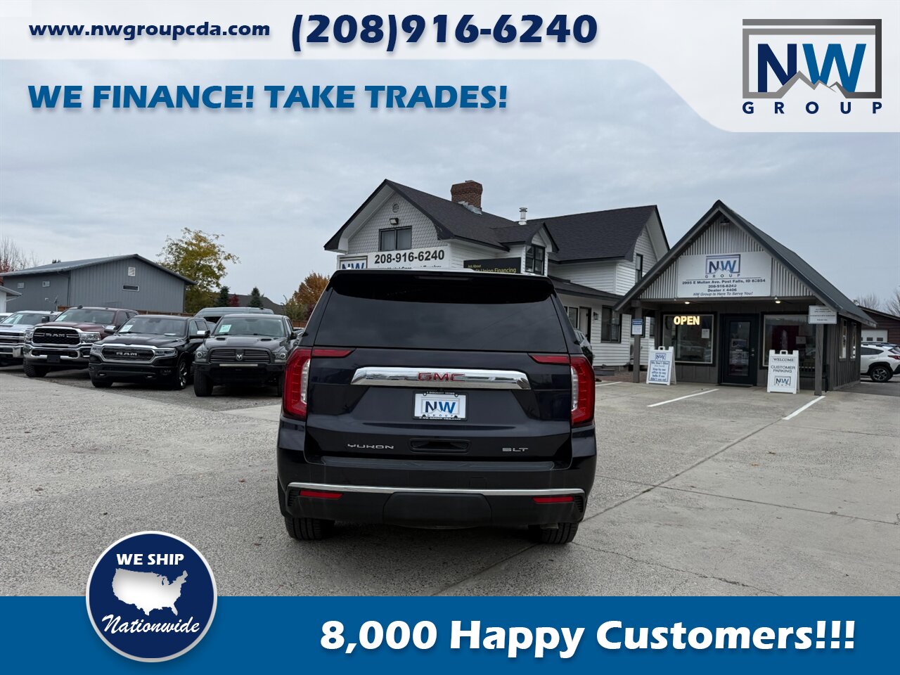 2023 GMC Yukon SLT 32k miles, 4x4, Amazing Shape, Panoramic Sunroof! Under Factory Warranty! - Photo 6 - Post Falls, ID 83854