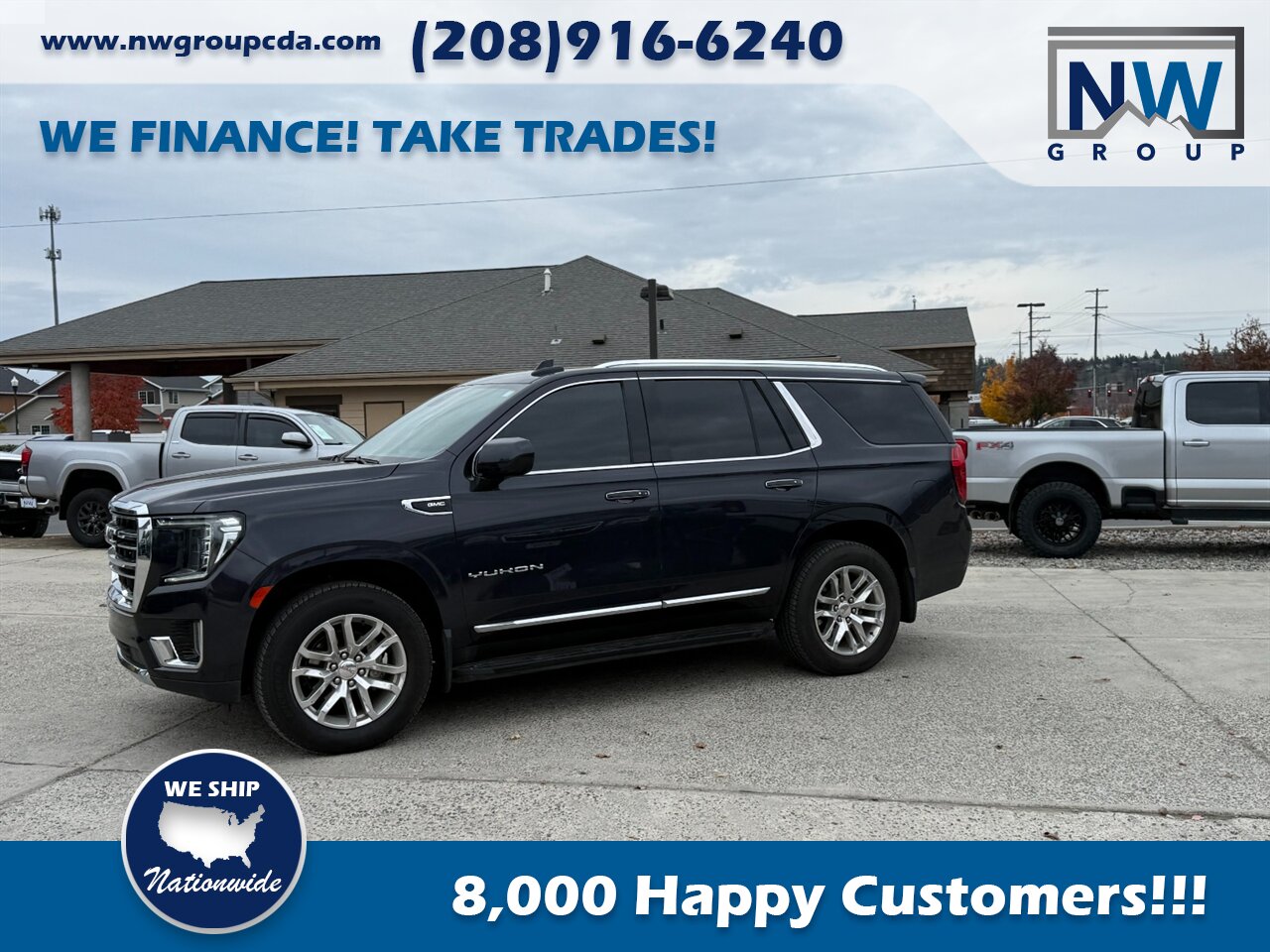 2023 GMC Yukon SLT 32k miles, 4x4, Amazing Shape, Panoramic Sunroof! Under Factory Warranty! - Photo 4 - Post Falls, ID 83854