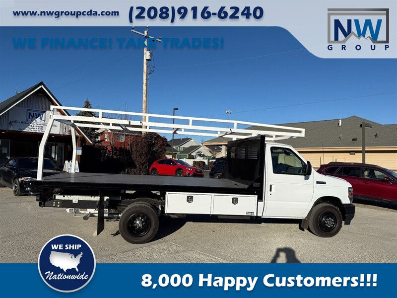 2022 Ford Commercial E450 14' CM Flat Bed.  Brand New! 7.3L V8! Utility Rack with Back Up Camera, - Photo 11 - Post Falls, ID 83854