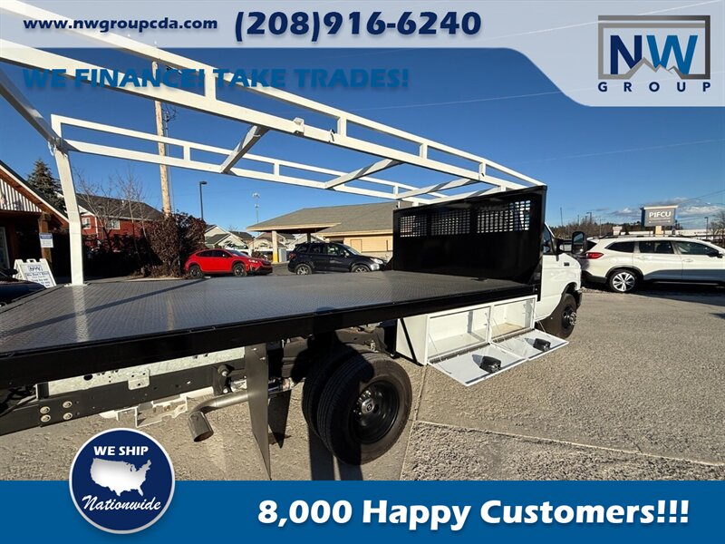 2022 Ford Commercial E450 14' CM Flat Bed.  Brand New! 7.3L V8! Utility Rack with Back Up Camera, - Photo 32 - Post Falls, ID 83854