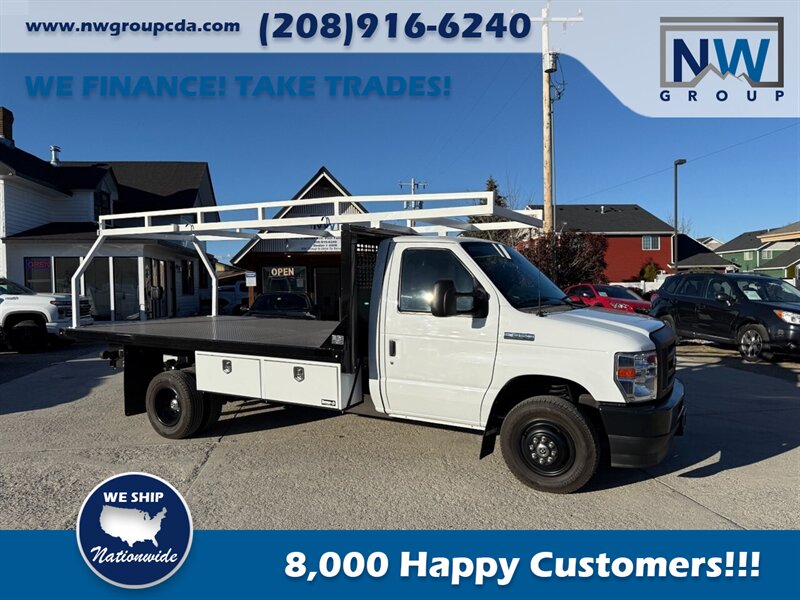 2022 Ford Commercial E450 14' CM Flat Bed.  Brand New! 7.3L V8! Utility Rack with Back Up Camera, - Photo 12 - Post Falls, ID 83854