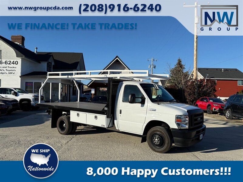 2022 Ford Commercial E450 14' CM Flat Bed.  Brand New! 7.3L V8! Utility Rack with Back Up Camera, - Photo 44 - Post Falls, ID 83854