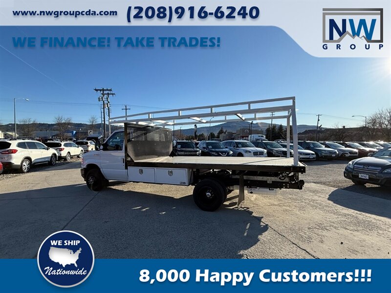 2022 Ford Commercial E450 14' CM Flat Bed.  Brand New! 7.3L V8! Utility Rack with Back Up Camera, - Photo 6 - Post Falls, ID 83854