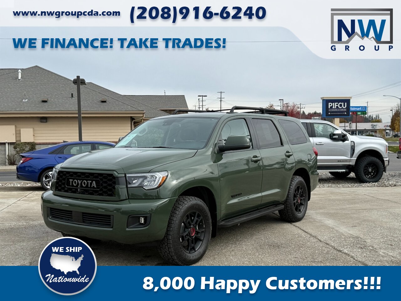 2020 Toyota Sequoia TRD Pro.  Captain Chairs, Sunroof, Cool Car! - Photo 3 - Post Falls, ID 83854