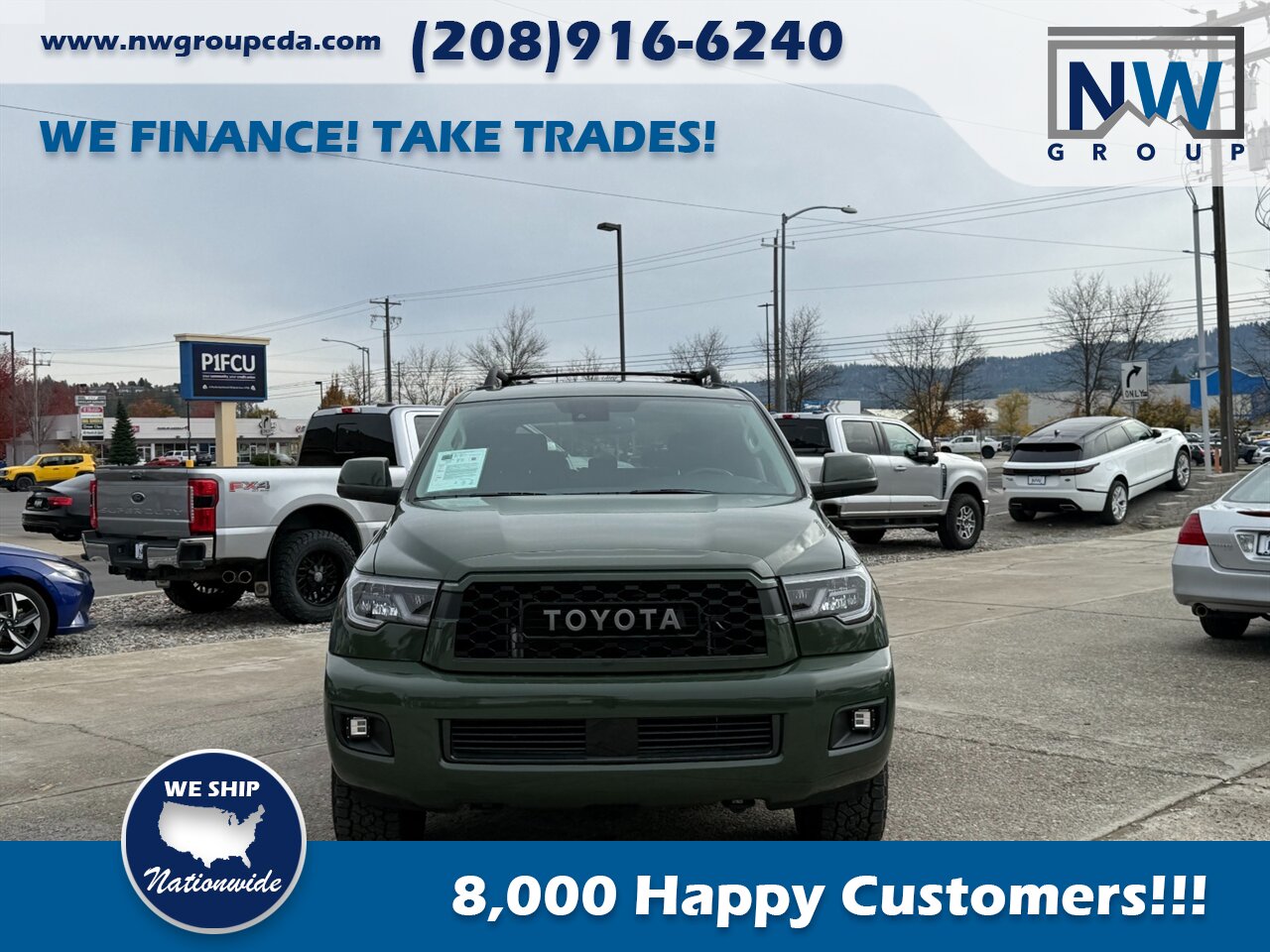 2020 Toyota Sequoia TRD Pro.  Captain Chairs, Sunroof, Cool Car! - Photo 2 - Post Falls, ID 83854