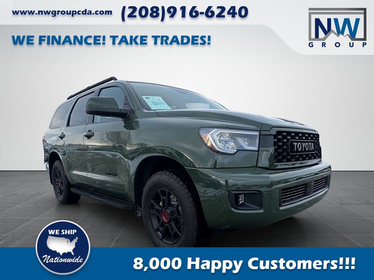2020 Toyota Sequoia TRD Pro. Captain Chairs, Sunroof, Cool Car! - Photo 1 - Post Falls, ID 83854