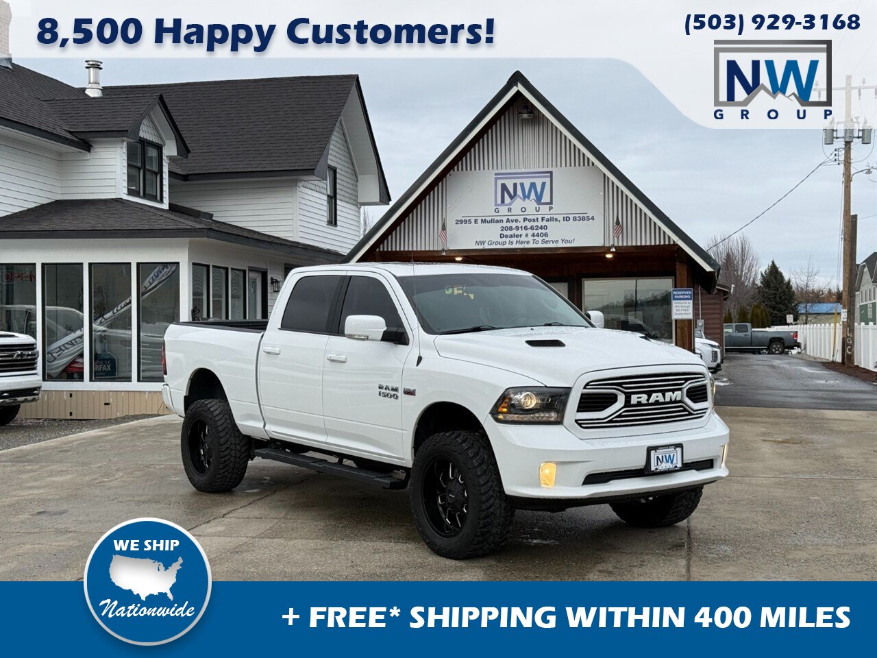 2018 RAM 1500 Sport Nice Lift Kit, 4WD, Great Shape with Low Miles! - Photo 1 - Post Falls, ID 83854