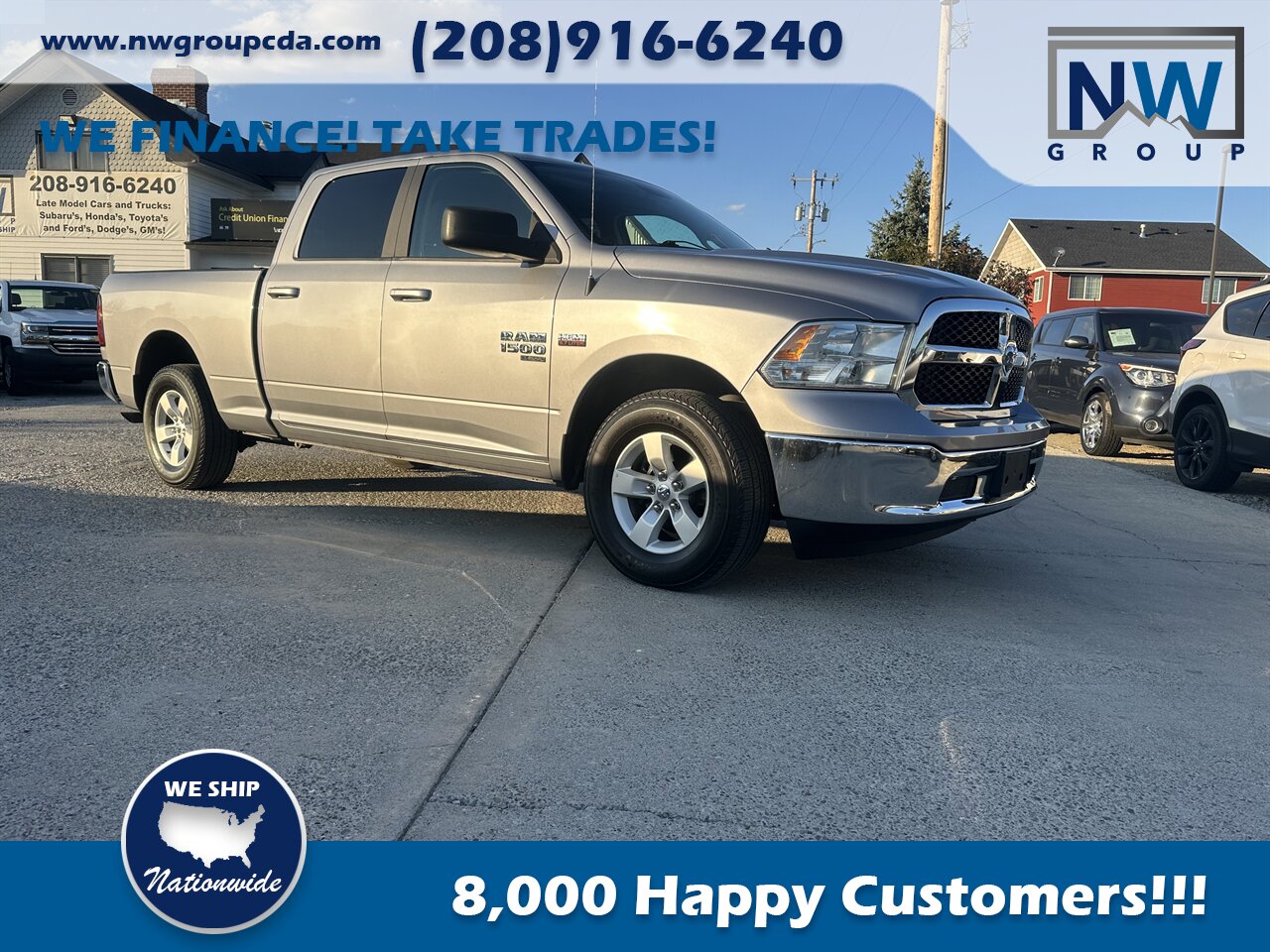 2021 RAM 1500 Classic SLT Only 73k miles, Great Pickup Truck, Clean Carfax, Clean Title! - Photo 1 - Post Falls, ID 83854