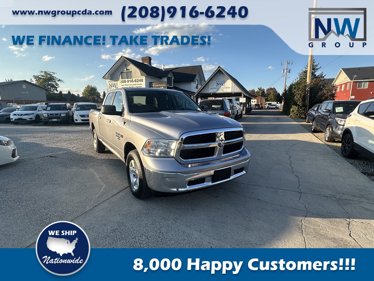 2021 RAM 1500 Classic SLT Only 73k miles, Great Pickup Truck, Clean Carfax, Clean Title! - Photo 2 - Post Falls, ID 83854