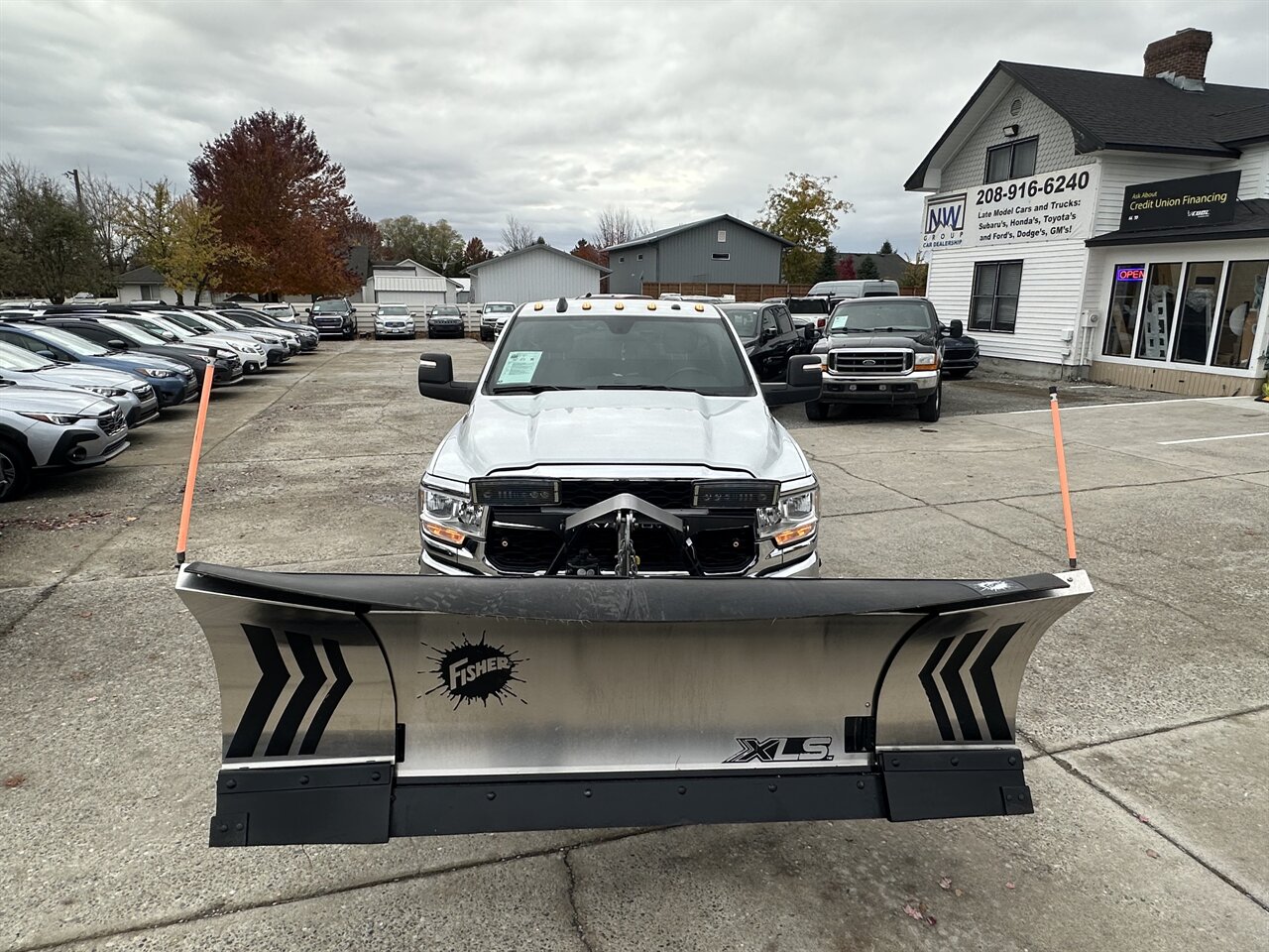 2023 RAM 3500 Tradesman.  $12k Snow Plow Set up!! Amazing Deal!!! No accidents! Ready to Tackle Anything!  • Fully extended: 11 feet  • Extended & curved in: 9.9 Feet - Photo 2 - Post Falls, ID 83854