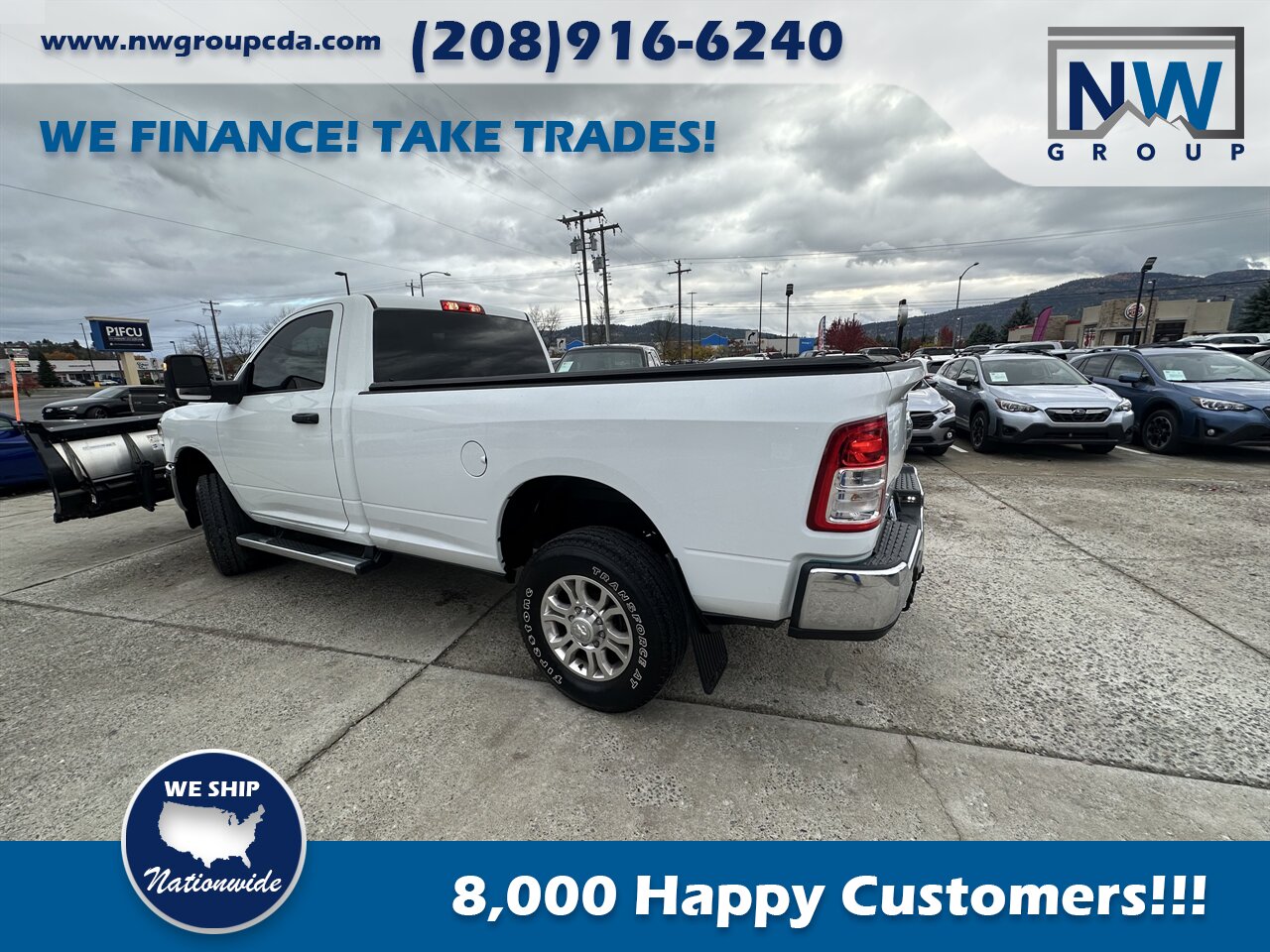 2023 RAM 3500 Tradesman Snow Plow set up 12k!!! Amazing Deal!!! No accidents! Ready to Tackle Anything! • Fully extended: 11 feet • Extended & curved in: 9.9 Feet - Photo 9 - Post Falls, ID 83854