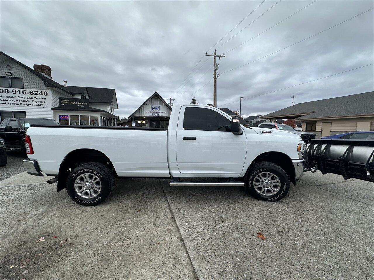 2023 RAM 3500 Tradesman.  $12k Snow Plow Set up!! Amazing Deal!!! No accidents! Ready to Tackle Anything!  • Fully extended: 11 feet  • Extended & curved in: 9.9 Feet - Photo 4 - Post Falls, ID 83854