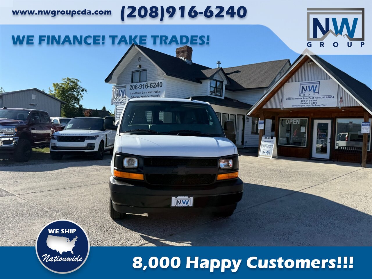 2017 Chevrolet Express LS 2500  65k miles! Passenger Van! (CLEAN TITLE) 6.0L V8 F OHV 16V FLEX FUEL REAR WHEEL DRIVE - Photo 2 - Post Falls, ID 83854