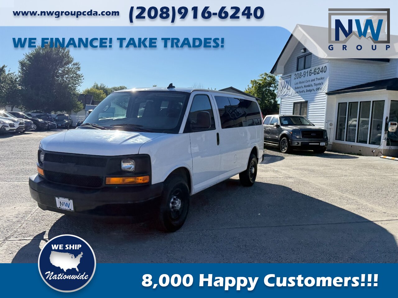 2017 Chevrolet Express LS 2500  65k miles! Passenger Van! (CLEAN TITLE) 6.0L V8 F OHV 16V FLEX FUEL REAR WHEEL DRIVE - Photo 3 - Post Falls, ID 83854