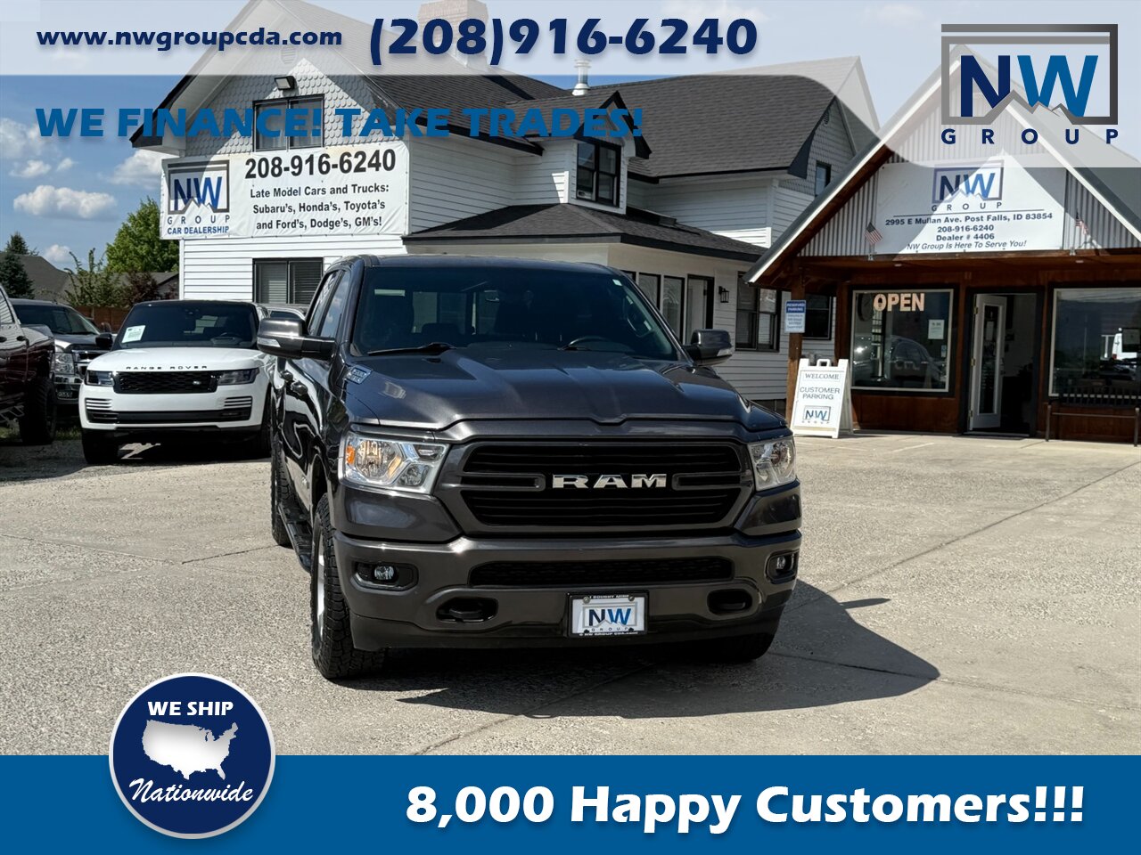 2019 RAM 1500 Big Horn  Clean Title, 62k Miles, New Tires. Leather. Only 62k Miles. - Photo 2 - Post Falls, ID 83854