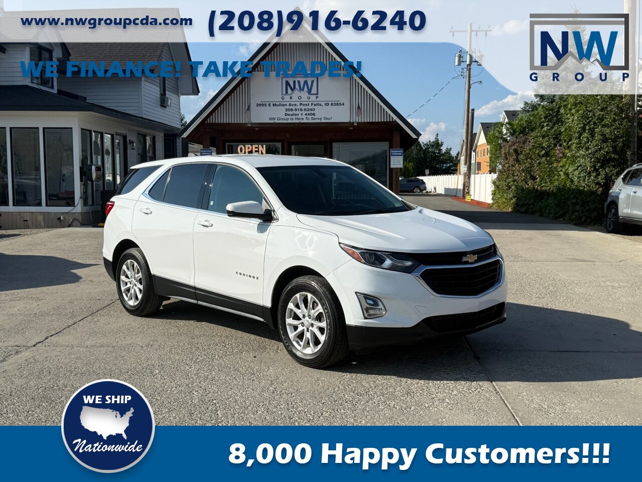 2018 Chevrolet Equinox LT, 98k miles  ALL WHEEL DRIVE. 98k miles. Alloy Wheels! - Photo 1 - Post Falls, ID 83854