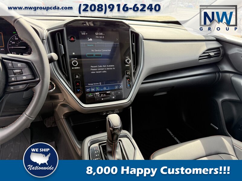 2024 Subaru Crosstrek Limited.  Fully Optioned. 6k miles. Sunroof! Crystal White Pearl-Exterior. Black-Interior. - Photo 9 - Post Falls, ID 83854