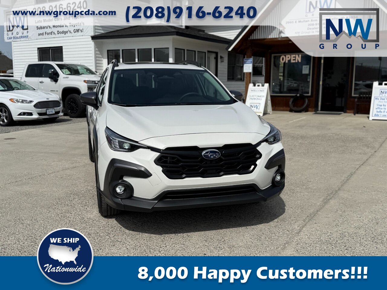 2024 Subaru Crosstrek Limited. Fully Optioned. 6k miles. Sunroof! Crystal White Pearl-Exterior. Black-Interior. - Photo 2 - Post Falls, ID 83854