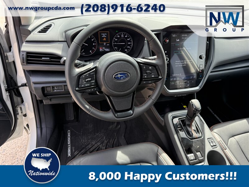 2024 Subaru Crosstrek Limited.  Fully Optioned. 6k miles. Sunroof! Crystal White Pearl-Exterior. Black-Interior. - Photo 8 - Post Falls, ID 83854