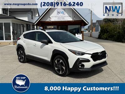 2024 Subaru Crosstrek Limited.  Fully Optioned. 6k miles. Sunroof! Crystal White Pearl-Exterior. Black-Interior. Wagon