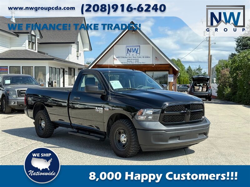 2019 RAM 1500 Classic Tradesman.  4X4. 8-Foot bed (Hard-to-find), Only 61k miles!