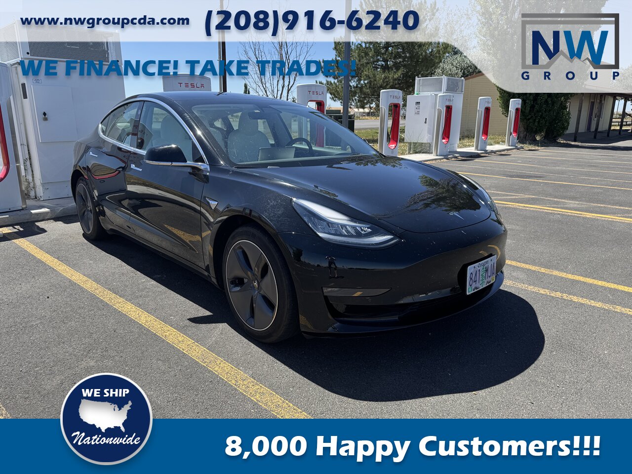 2020 Tesla Model 3 Standard Range Plus Clean Title (Clean History)! Full Self Driving. Nice Shape! Get $4k tax credits before they expire! - Photo 1 - Post Falls, ID 83854