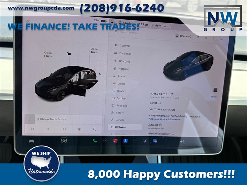 2020 Tesla Model 3 Standard Range Plus  Clean Title (Clean History)! Full Self Driving. Nice Shape! $4k Tax Credits completed! - Photo 10 - Post Falls, ID 83854