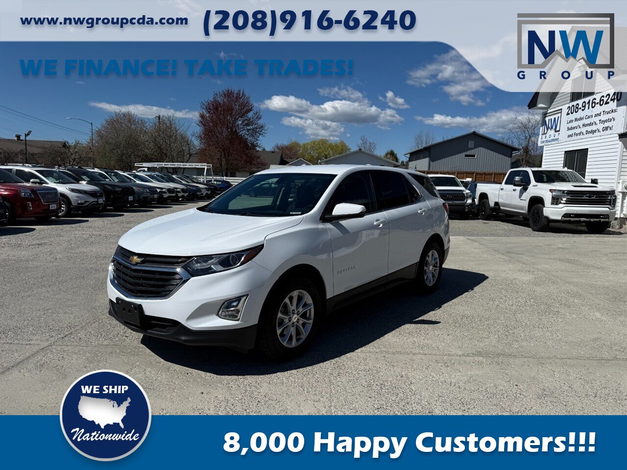 2019 Chevrolet Equinox LT. Oil Change, Transmission Fluid Replaced, Good Tires! - Photo 2 - Post Falls, ID 83854